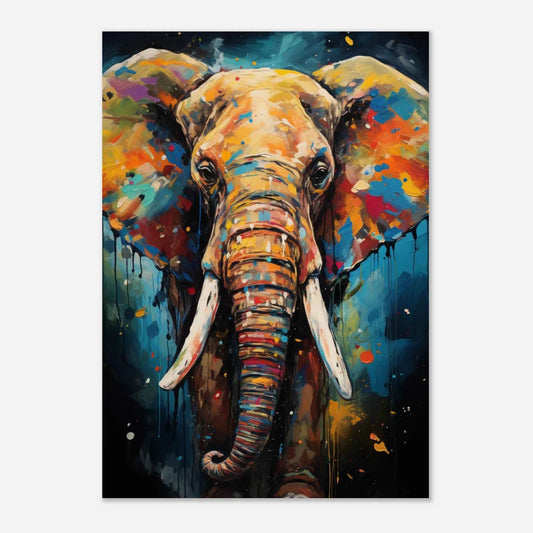 Elephant Pop Art Canvas Print