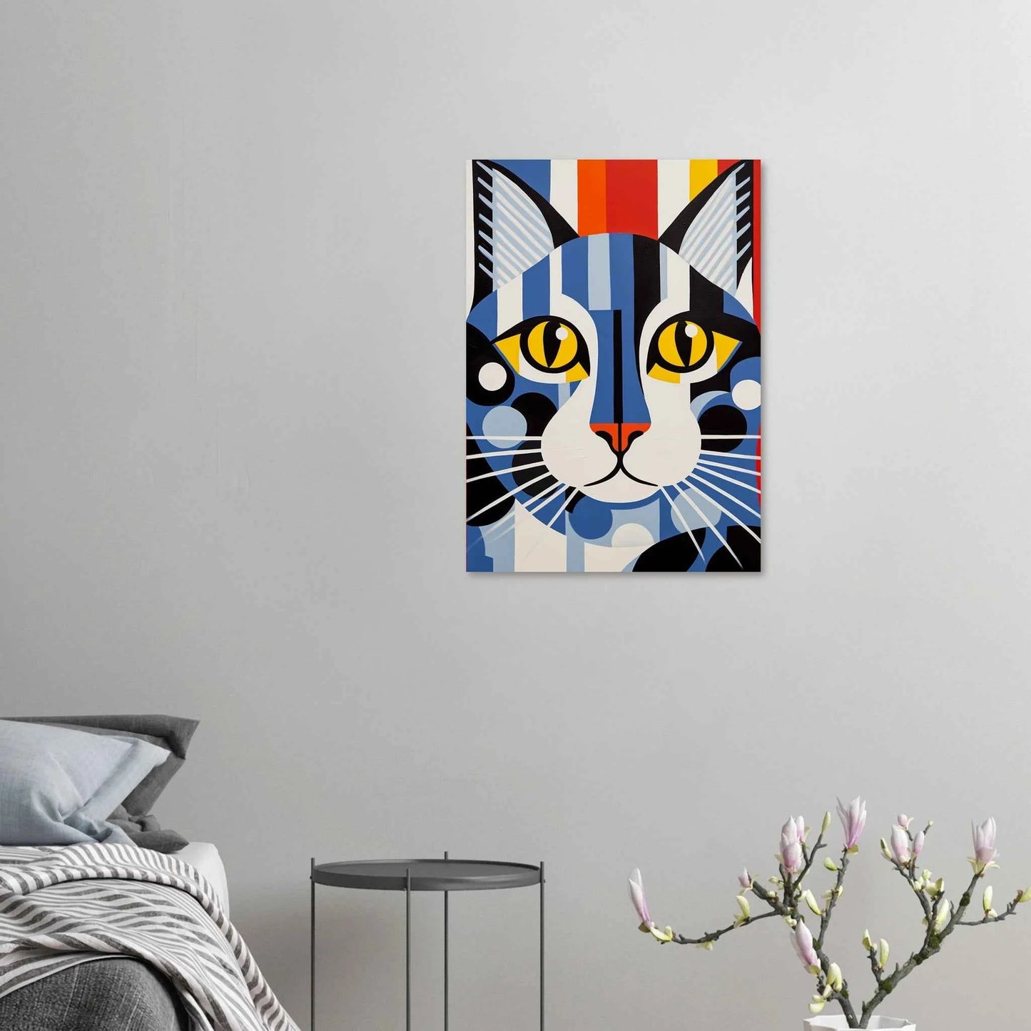Pop Art Cat Poster in Vibrant