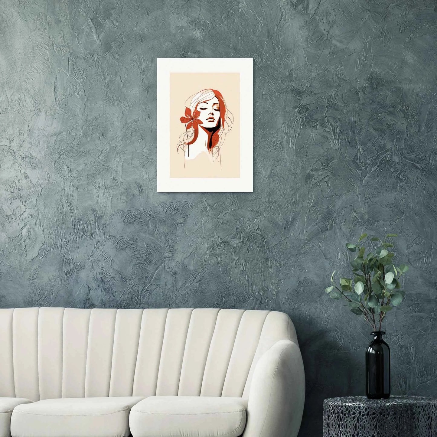 Serene Bloom Portrait Print