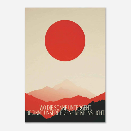 Sonnenuntergang Kunstdruck