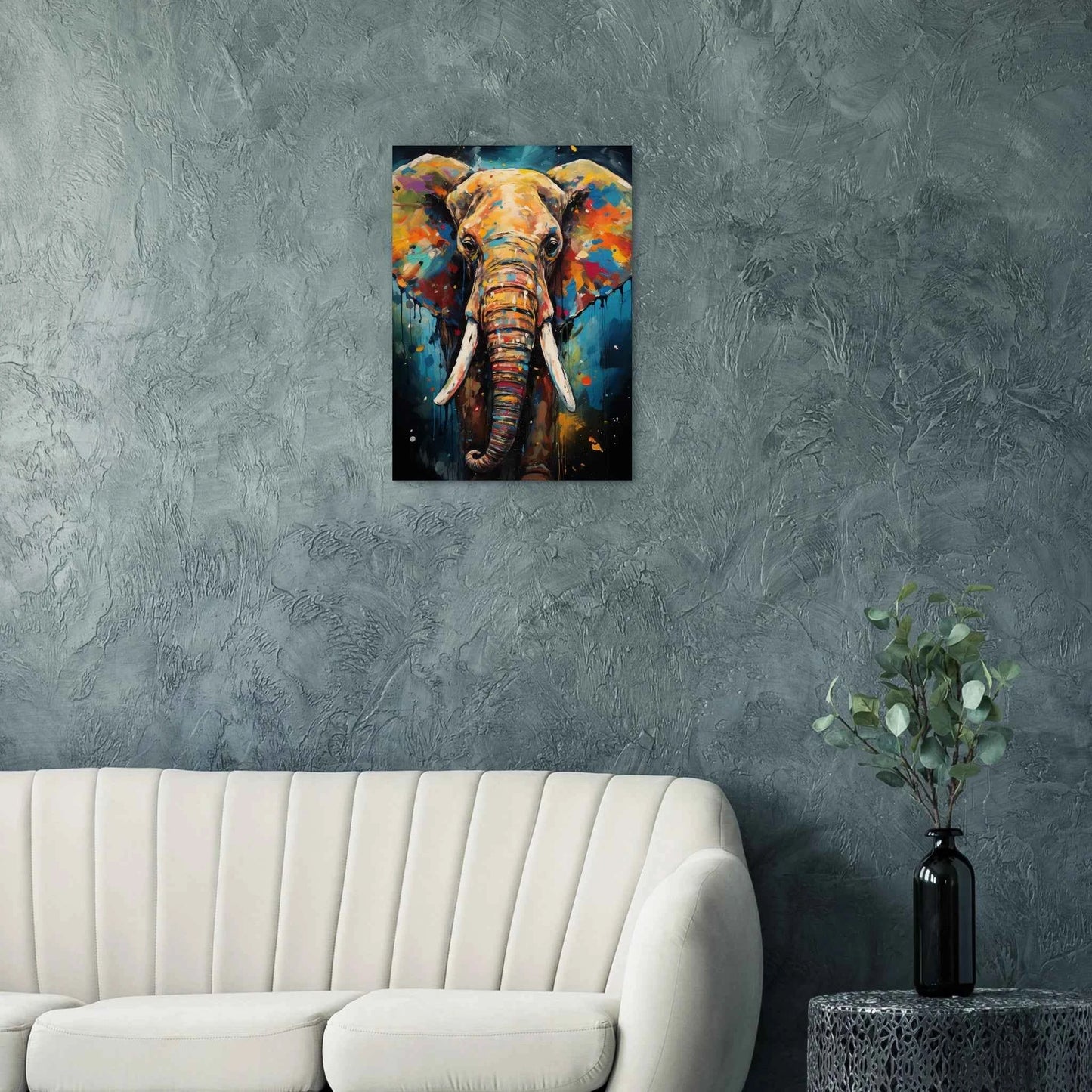 Elephant Pop Art Canvas Print