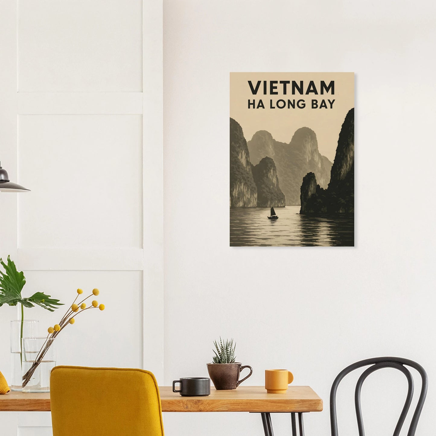 Vietnam Ha Long Bay Poster – Vintage Travel Wall Art - Canvasero