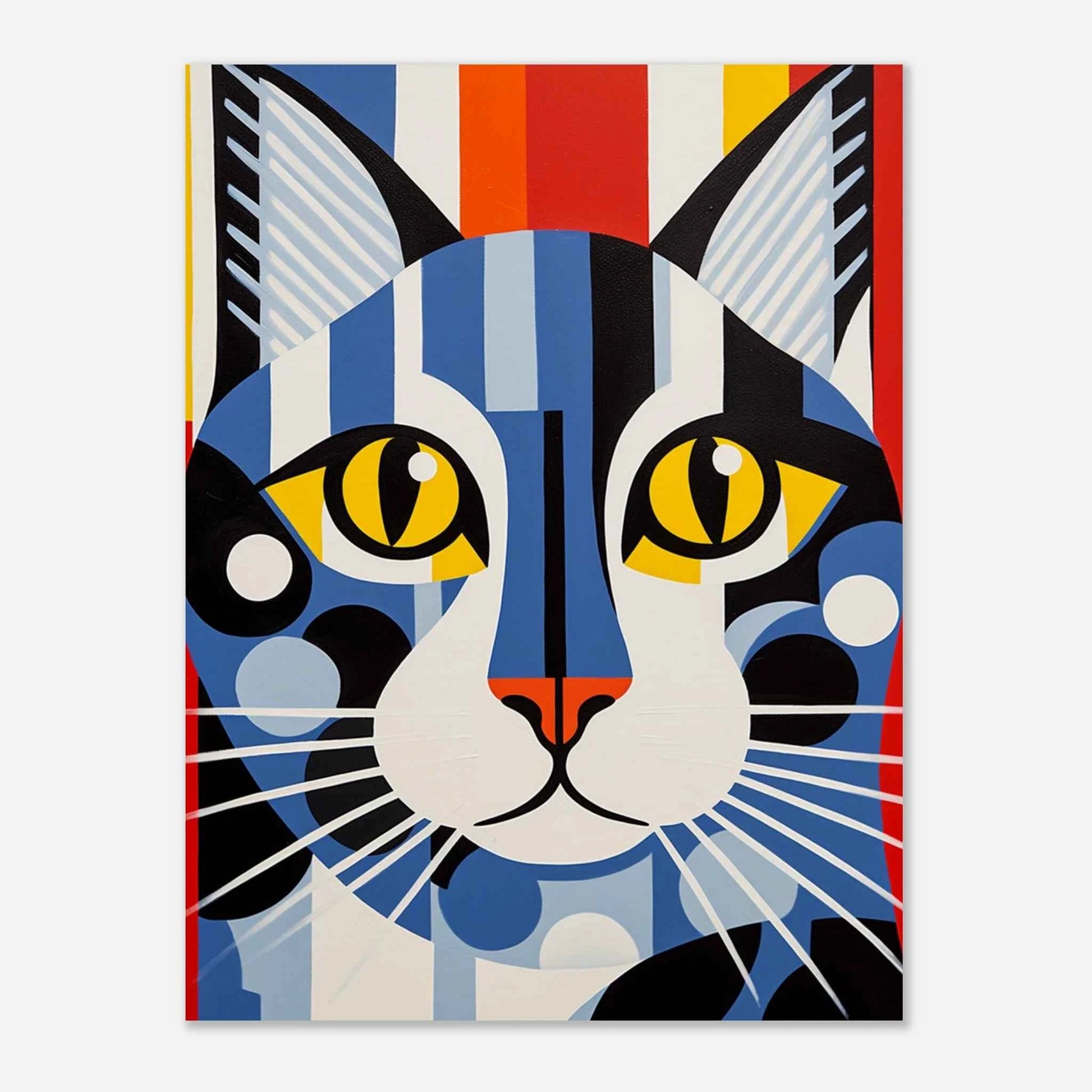 Pop Art Cat Poster in Vibrant