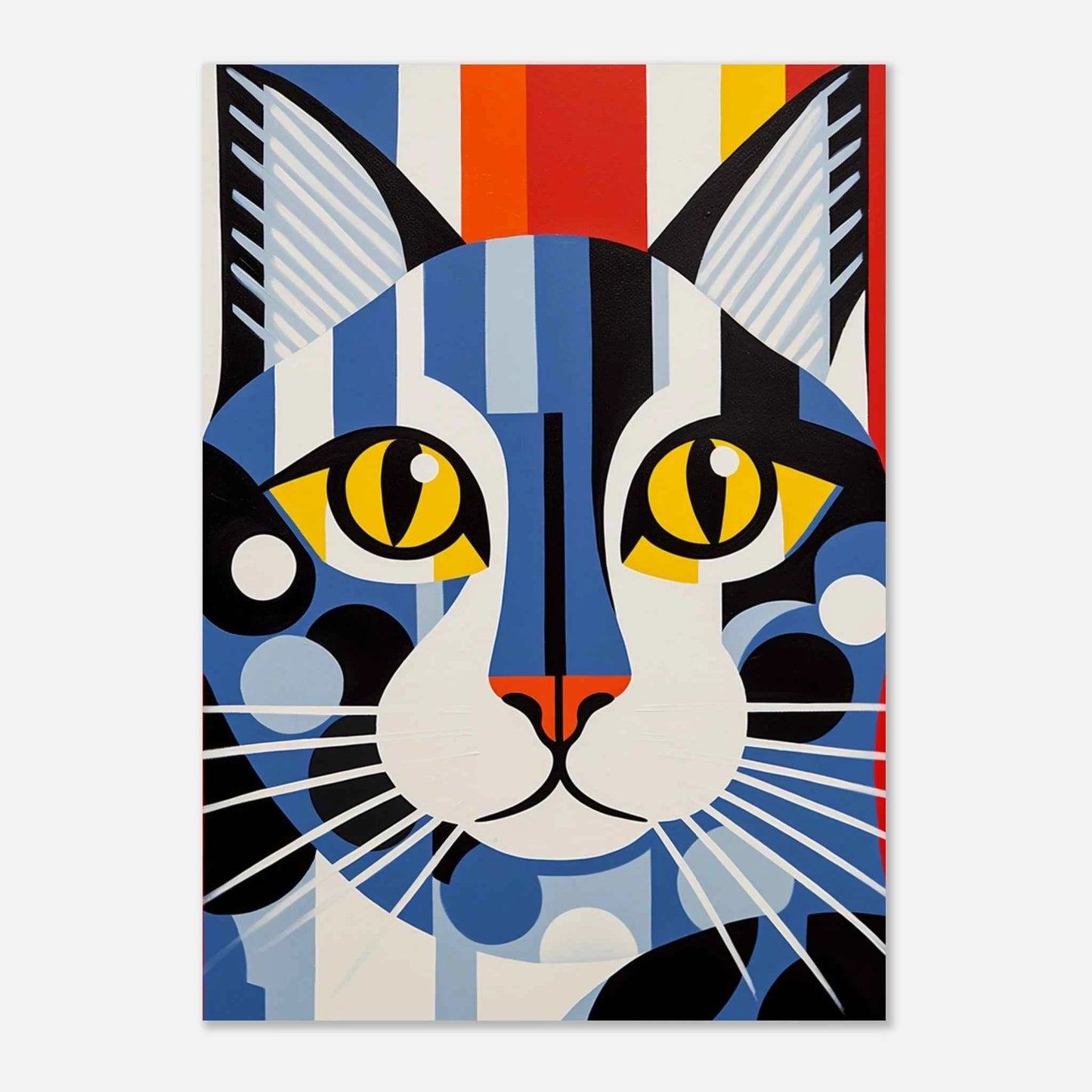 Pop Art Cat Poster in Vibrant