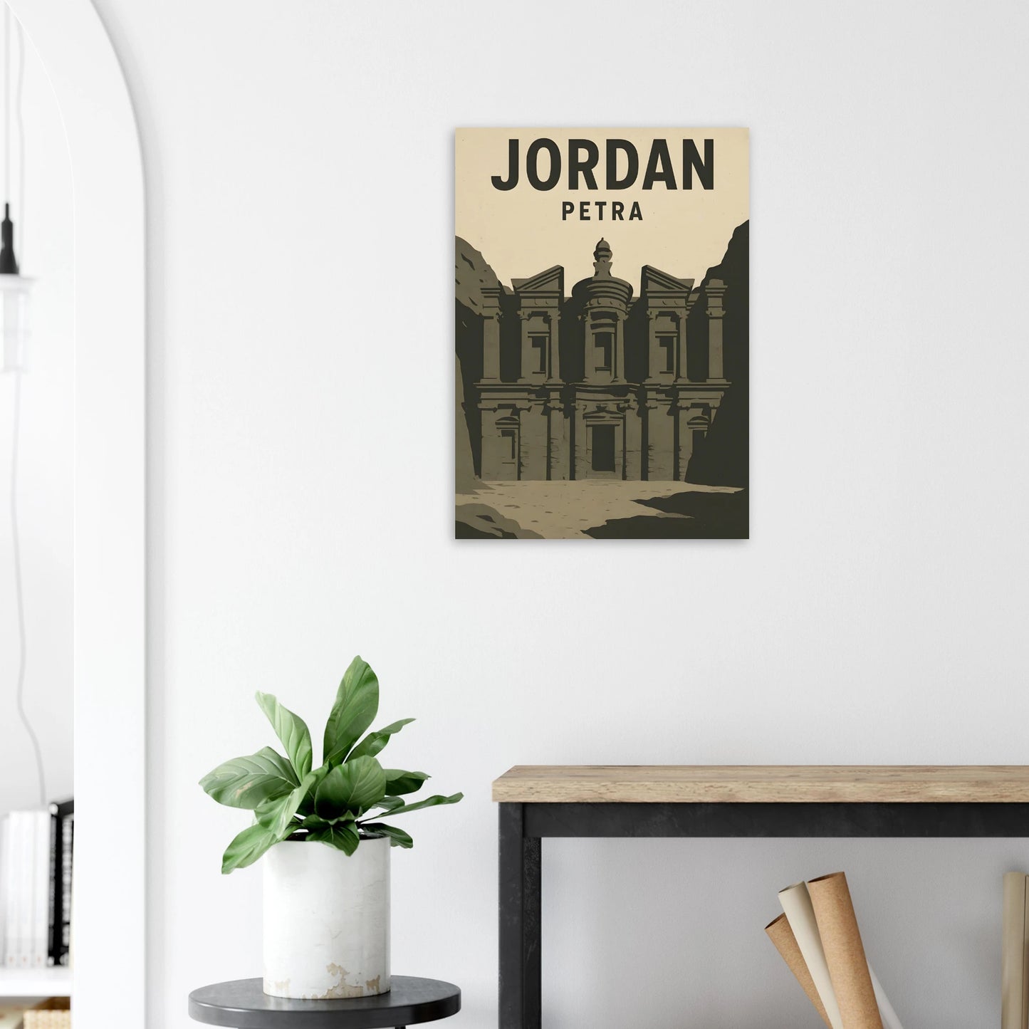 Jordan Petra Vintage Travel Poster - Canvasero