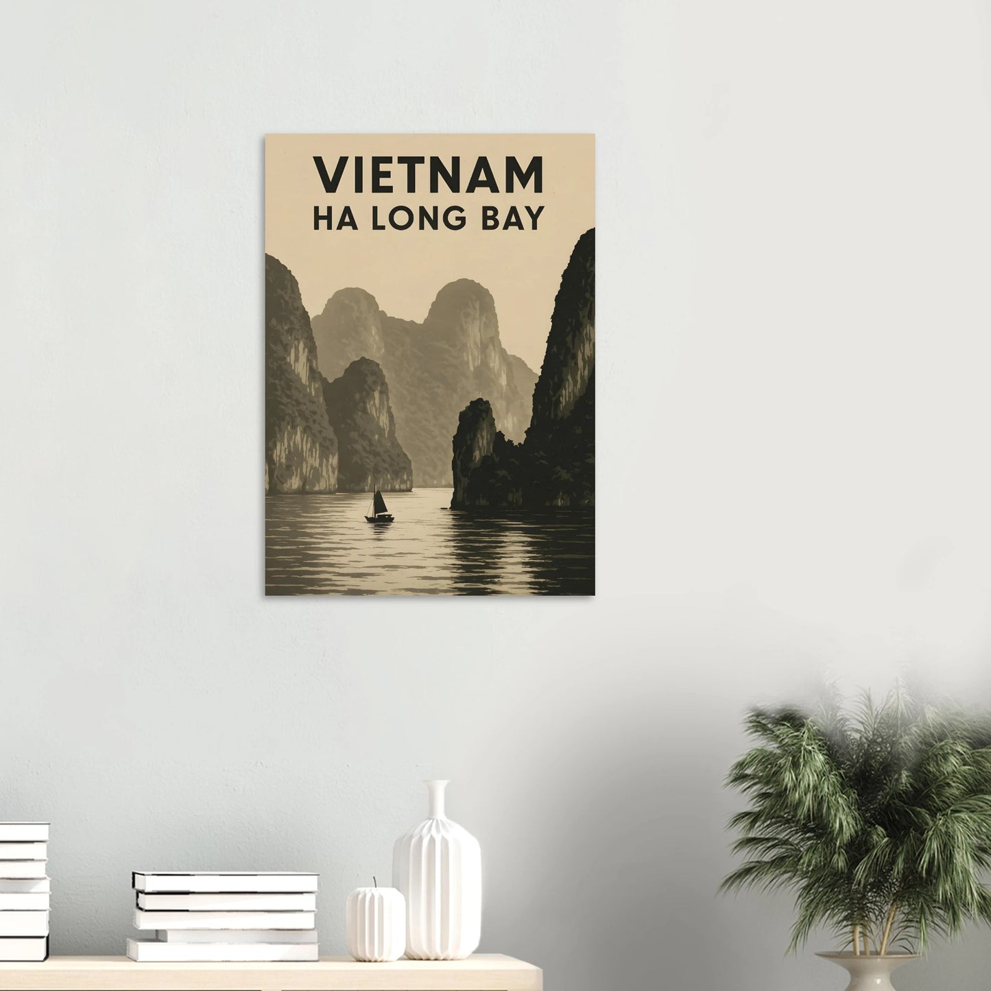 Vietnam Ha Long Bay Poster – Vintage Travel Wall Art - Canvasero