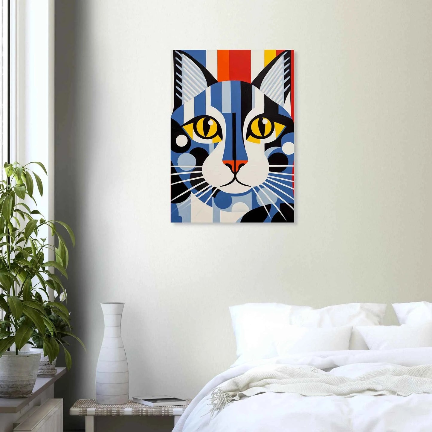 Pop Art Cat Poster in Vibrant