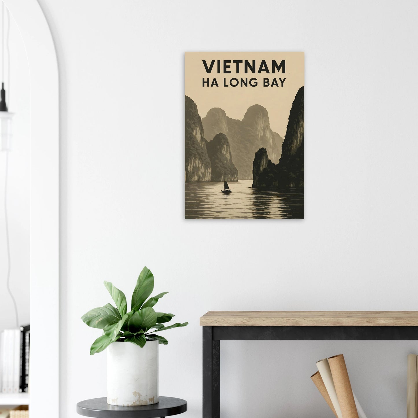 Vietnam Ha Long Bay Poster – Vintage Travel Wall Art - Canvasero
