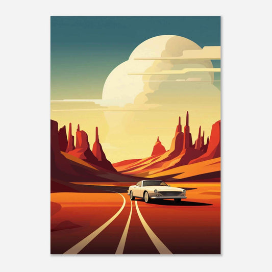 Desert Drive Art Print