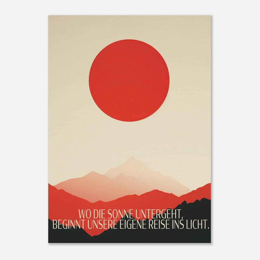 Sonnenuntergang Kunstdruck