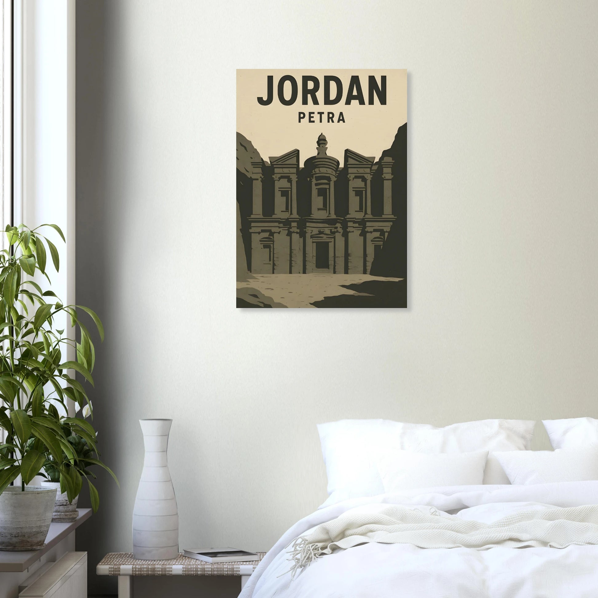 Jordan Petra Vintage Travel Poster - Canvasero