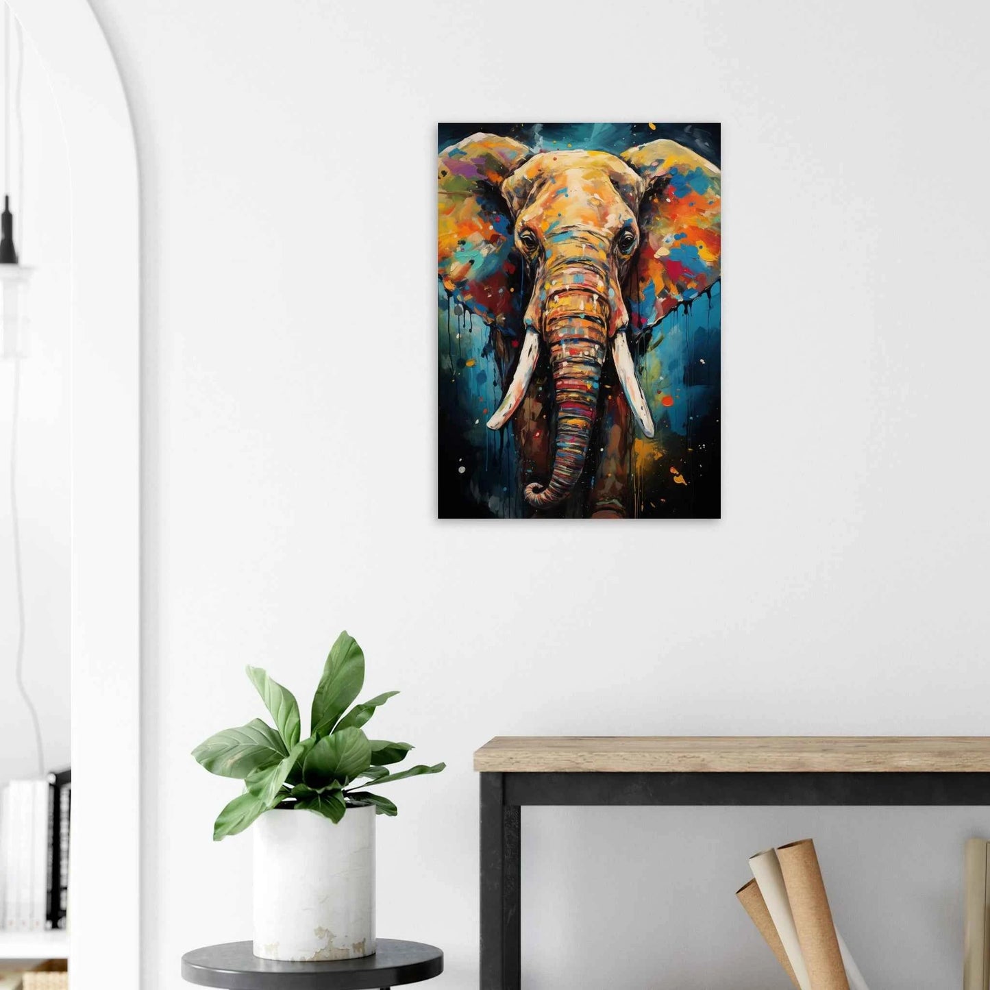 Elephant Pop Art Canvas Print