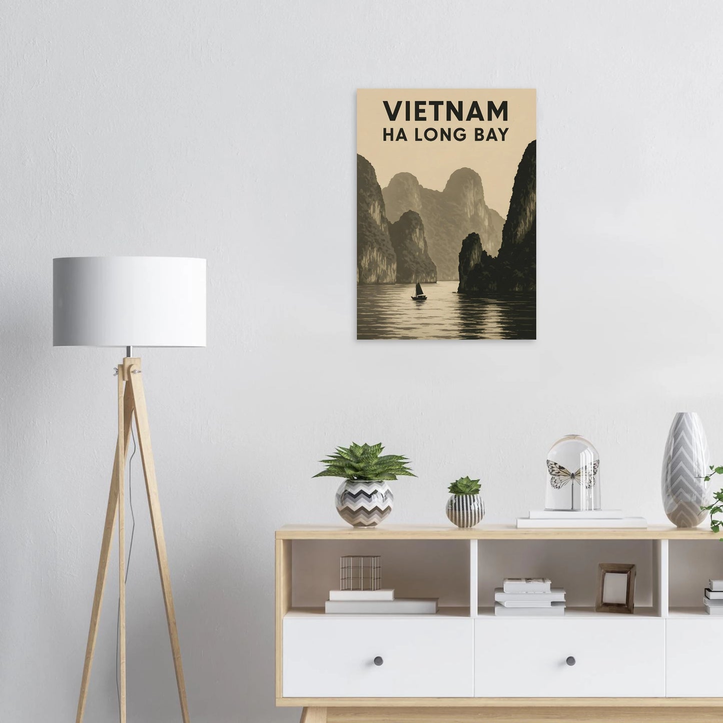 Vietnam Ha Long Bay Poster – Vintage Travel Wall Art - Canvasero