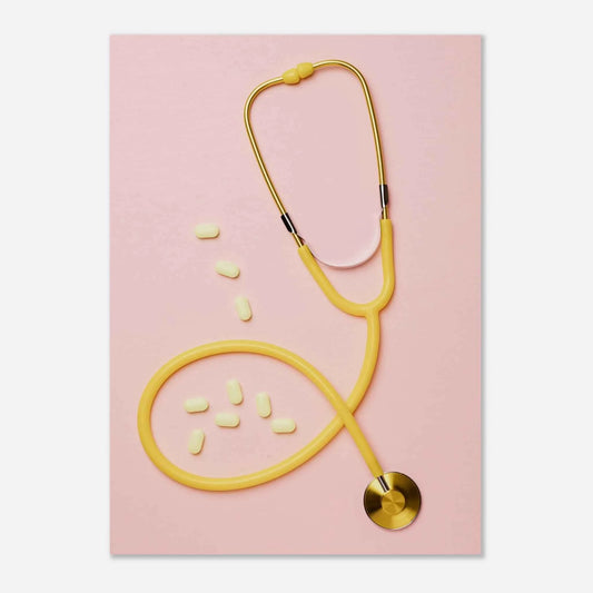 Soft Pink & Yellow Serenity Poster