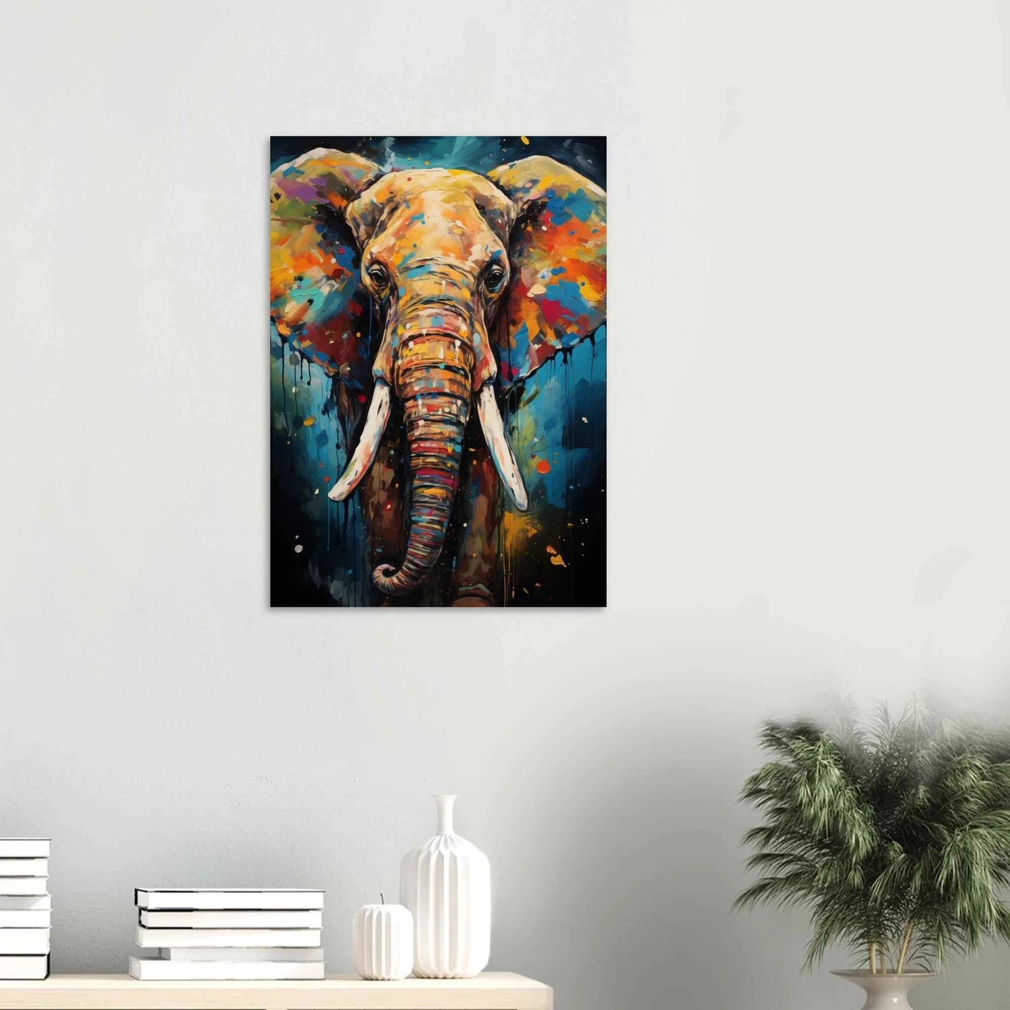 Elephant Pop Art Canvas Print