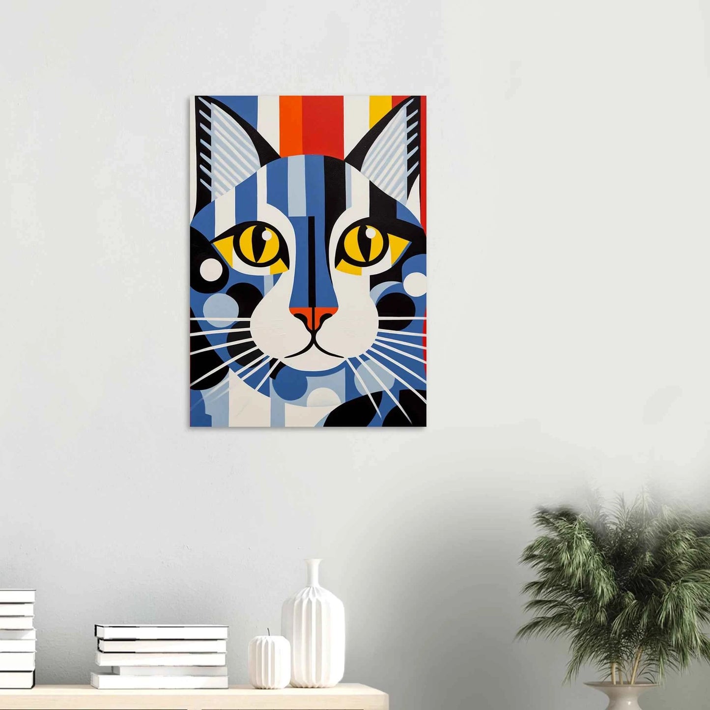 Pop Art Cat Poster in Vibrant