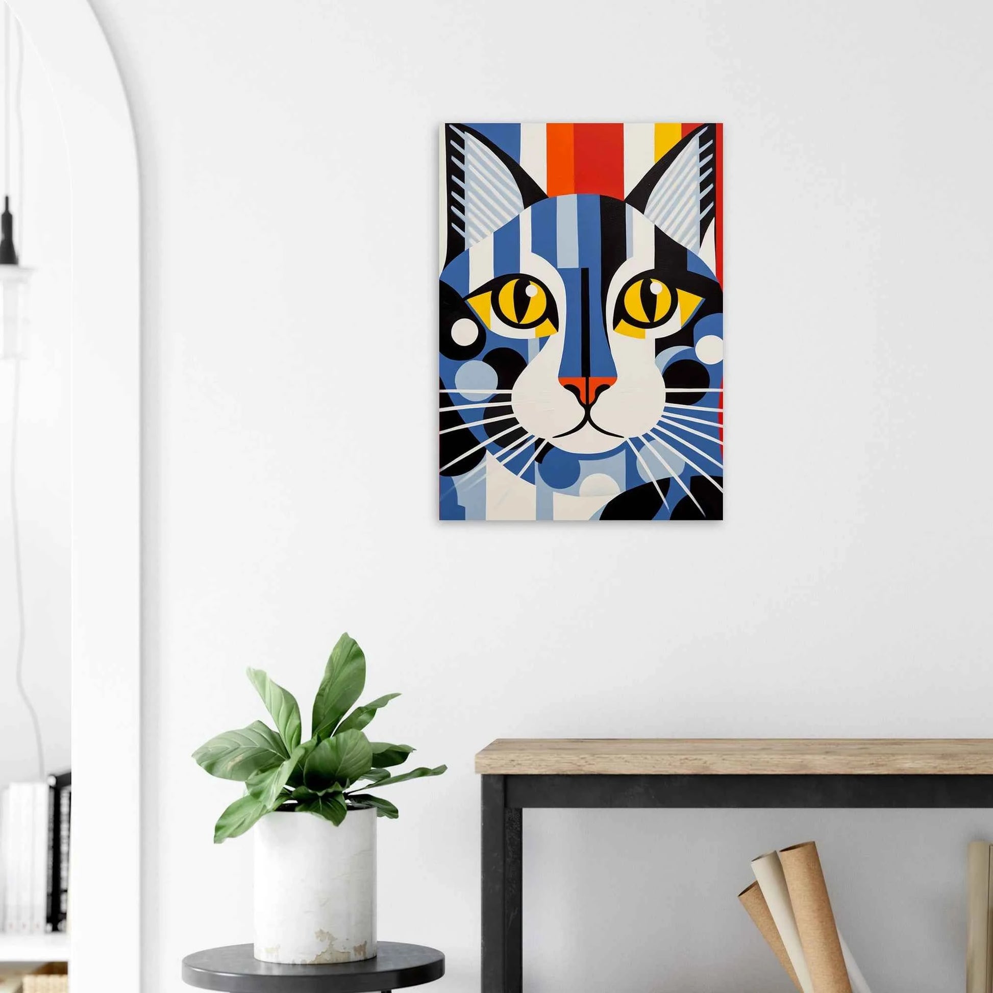 Pop Art Cat Poster in Vibrant