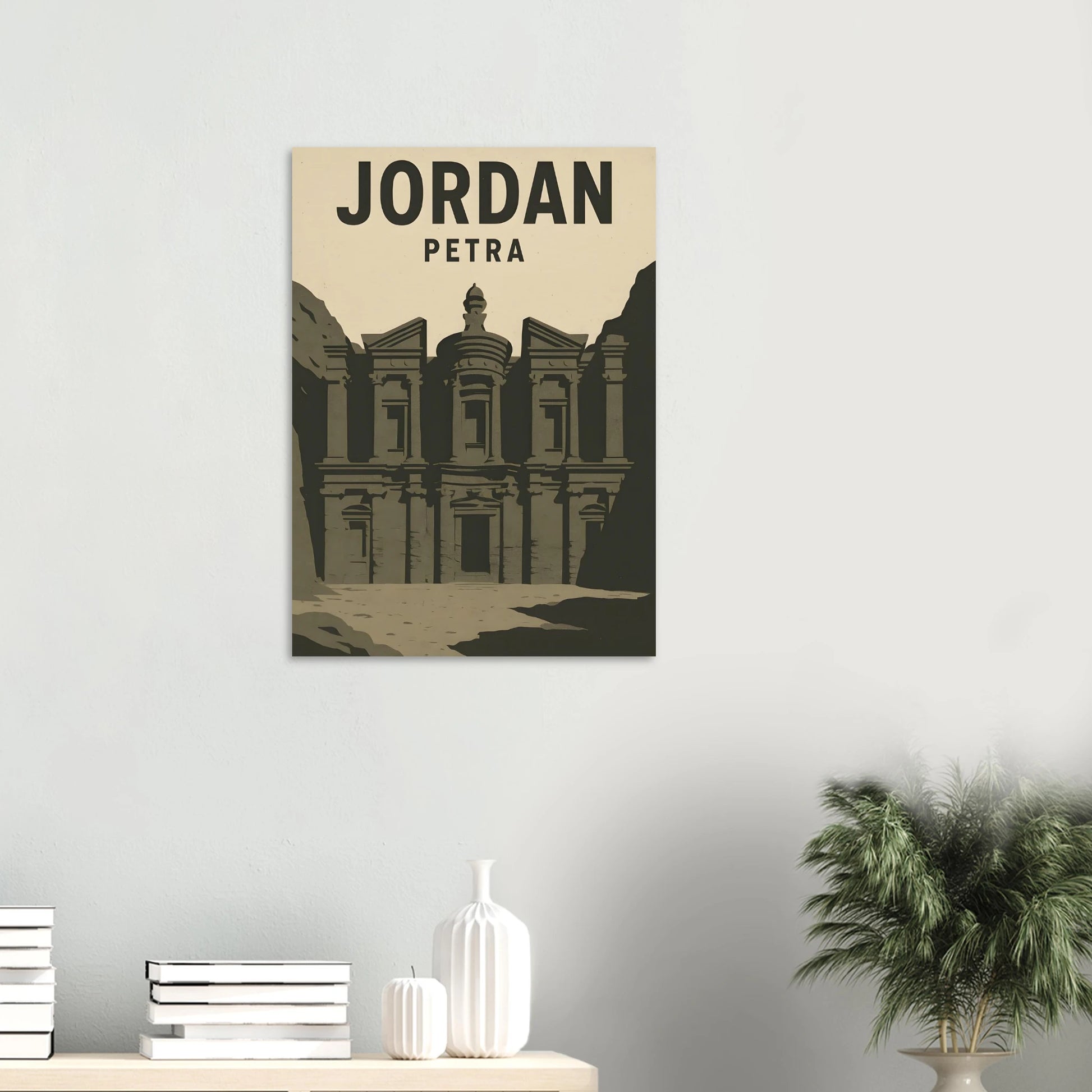 Jordan Petra Vintage Travel Poster - Canvasero