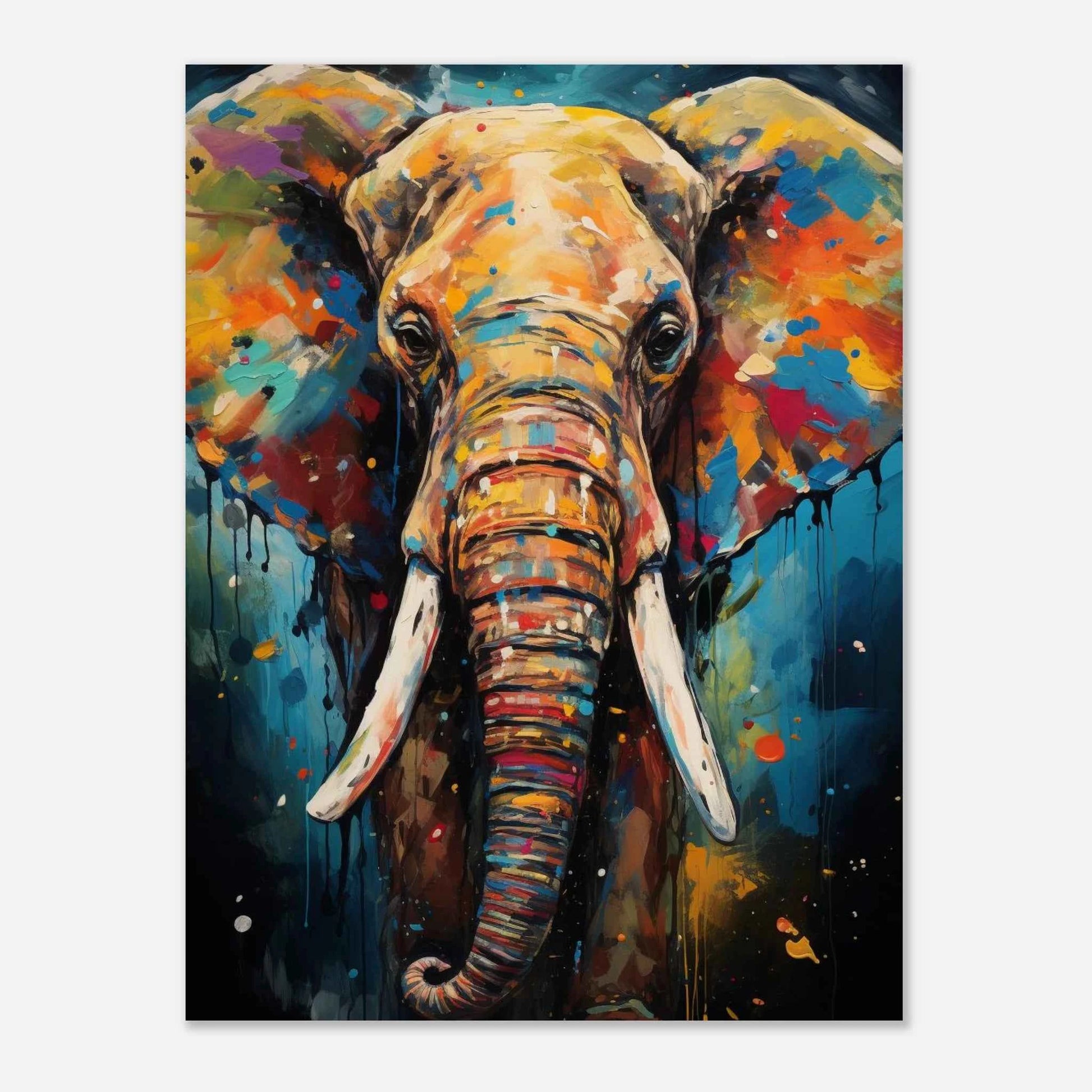 Elephant Pop Art Canvas Print
