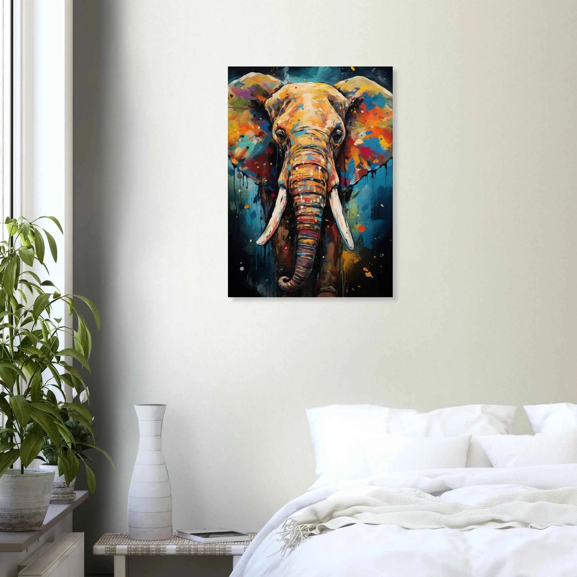 Elephant Pop Art Canvas Print