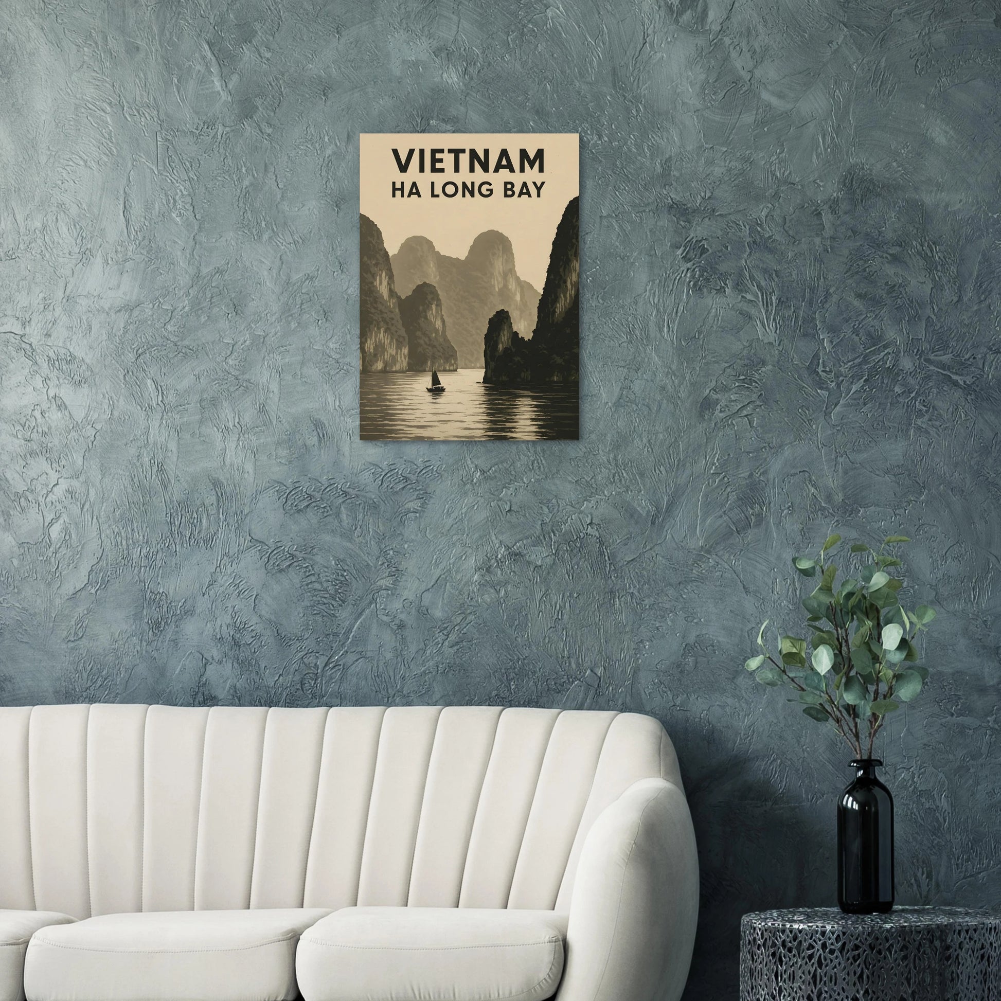 Vietnam Ha Long Bay Poster – Vintage Travel Wall Art - Canvasero