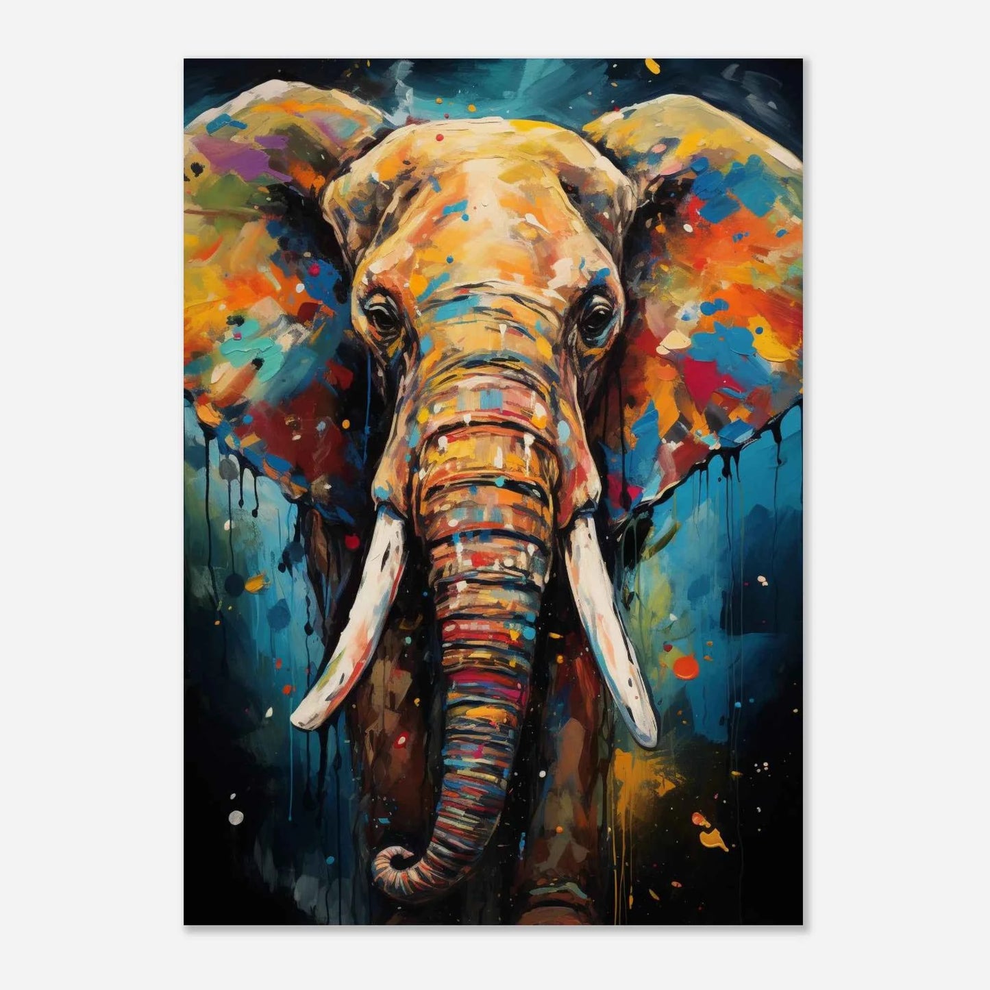 Elephant Pop Art Canvas Print