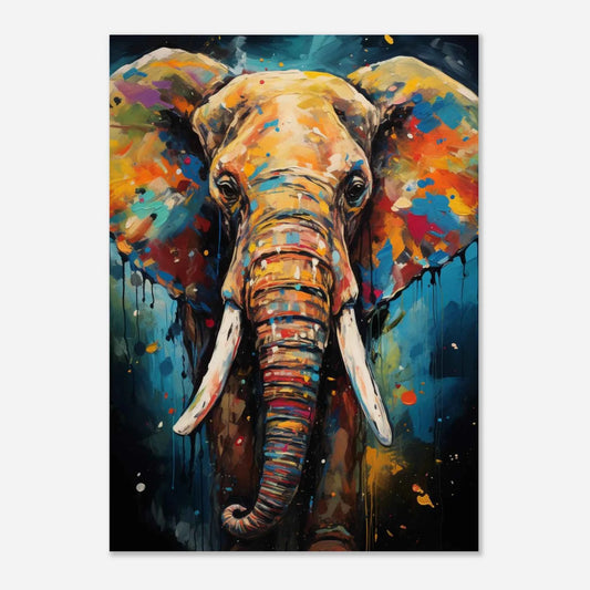Elephant Pop Art Canvas Print
