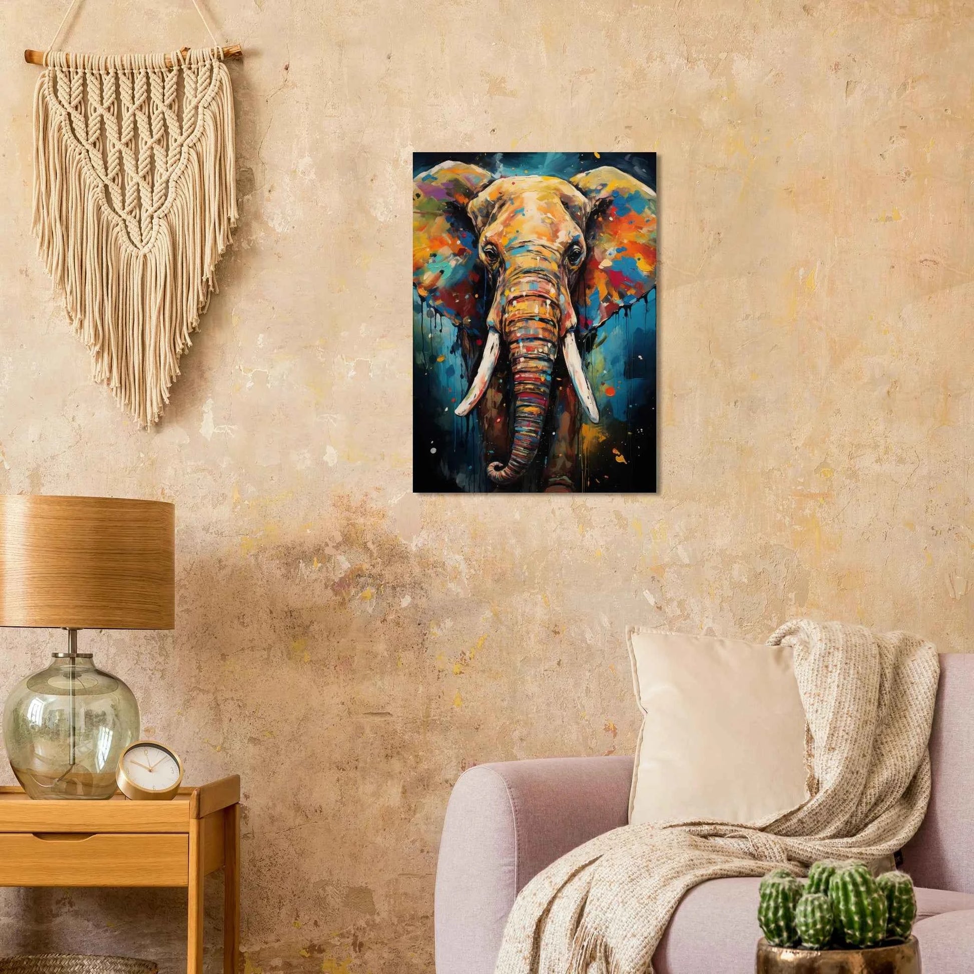 Elephant Pop Art Canvas Print