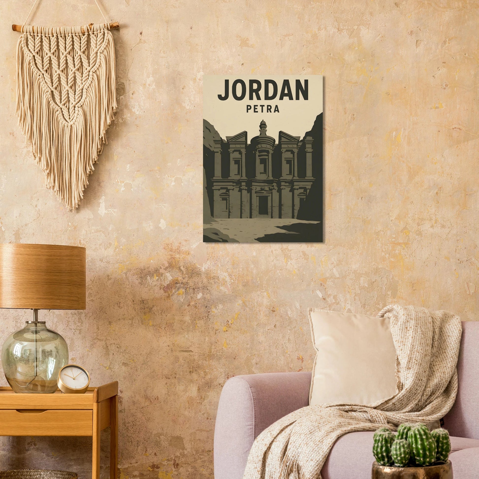 Jordan Petra Vintage Travel Poster - Canvasero