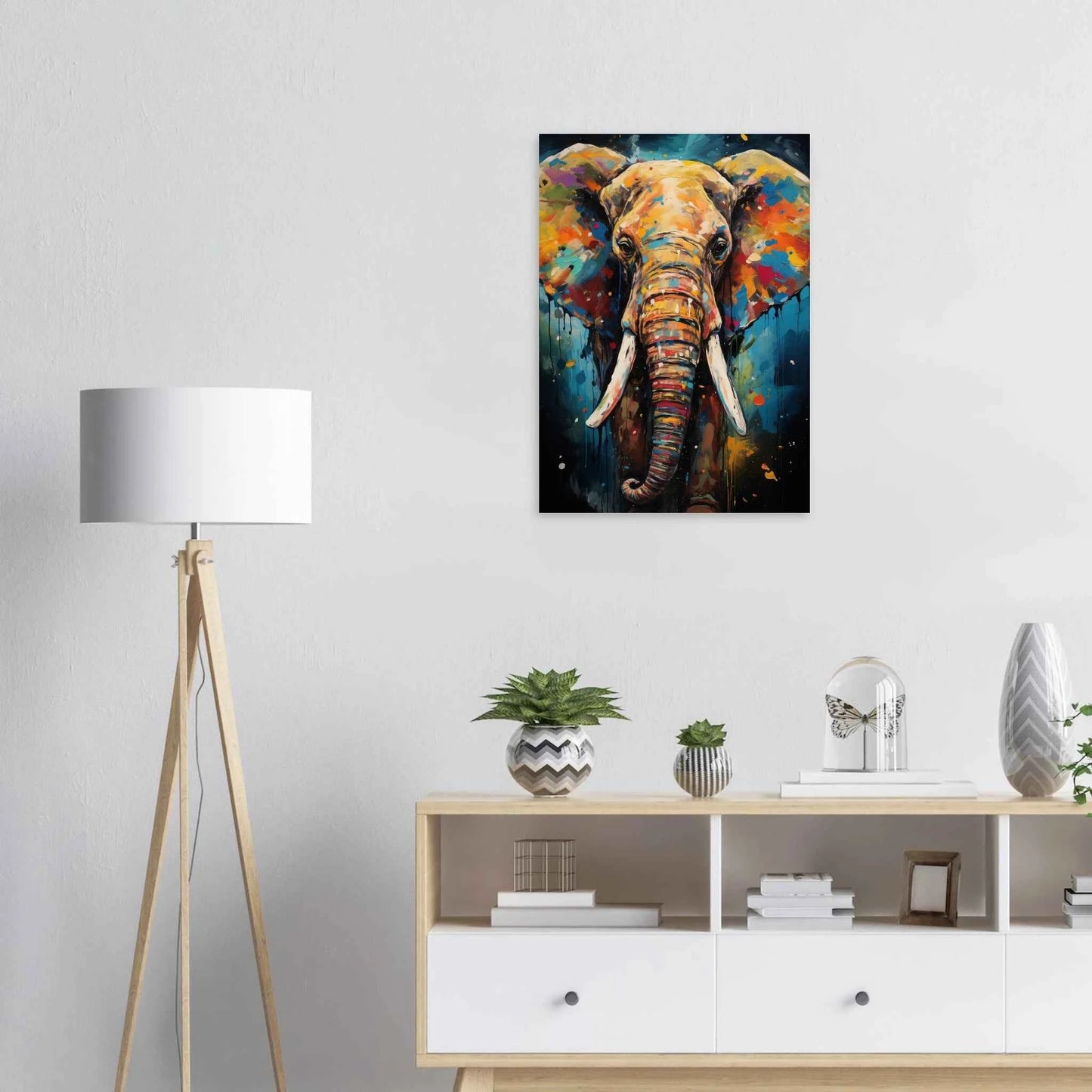 Elephant Pop Art Canvas Print
