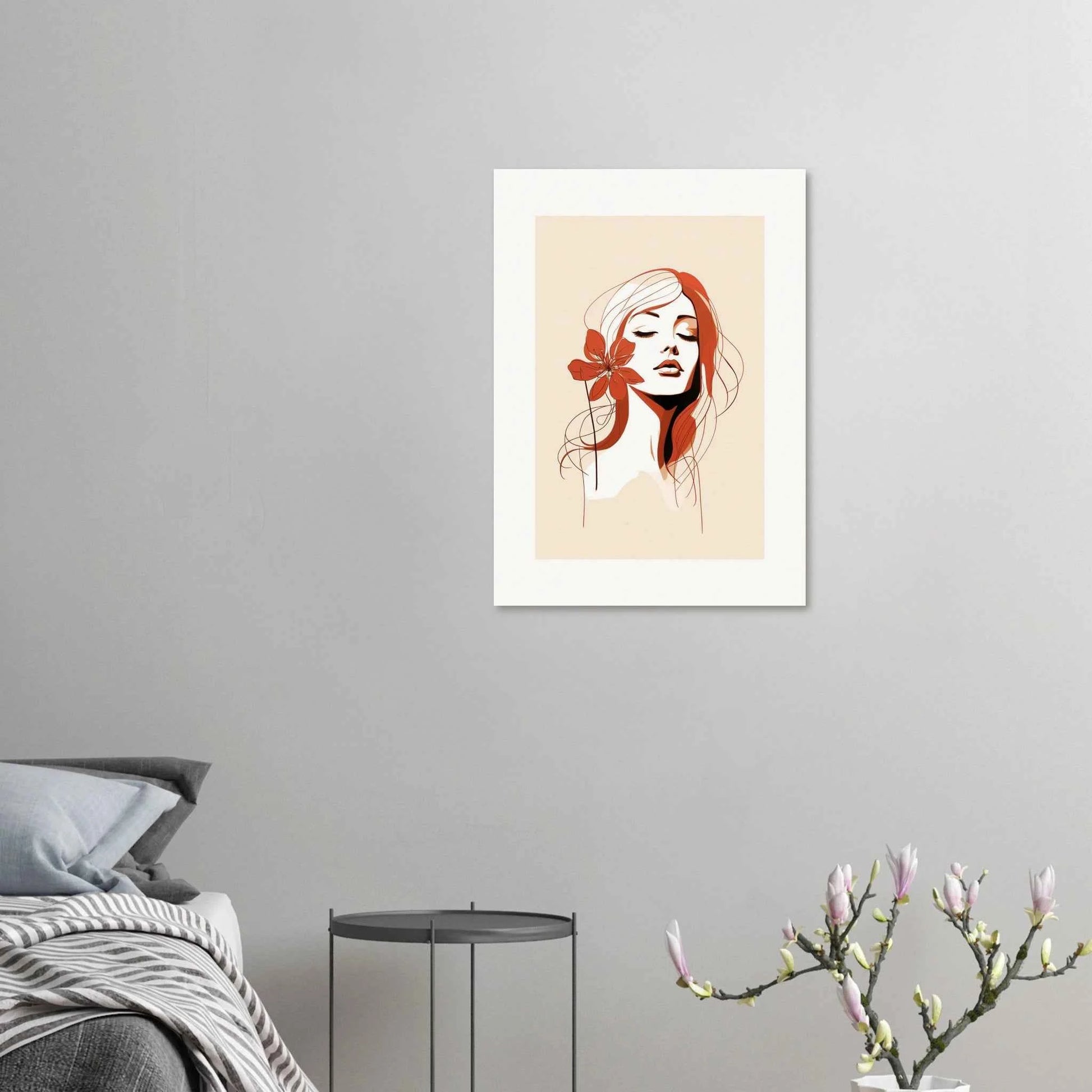 Serene Bloom Portrait Print