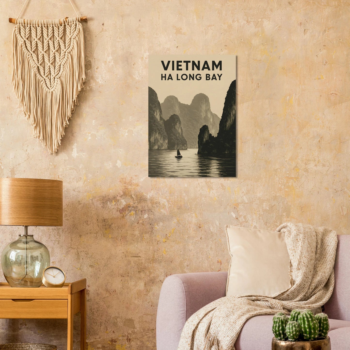 Vietnam Ha Long Bay Poster – Vintage Travel Wall Art - Canvasero