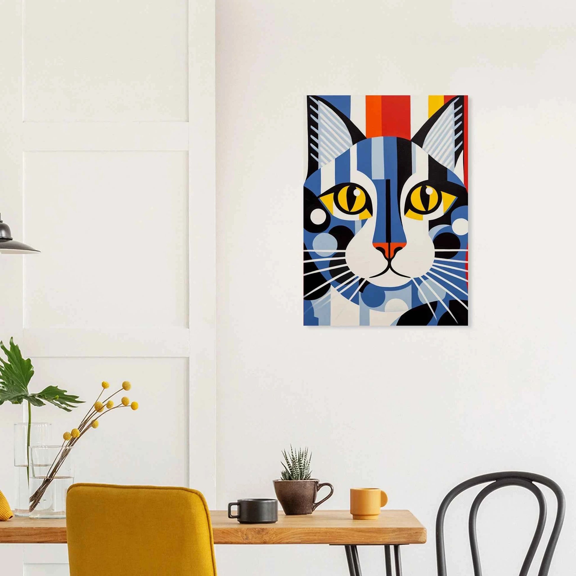 Pop Art Cat Poster in Vibrant