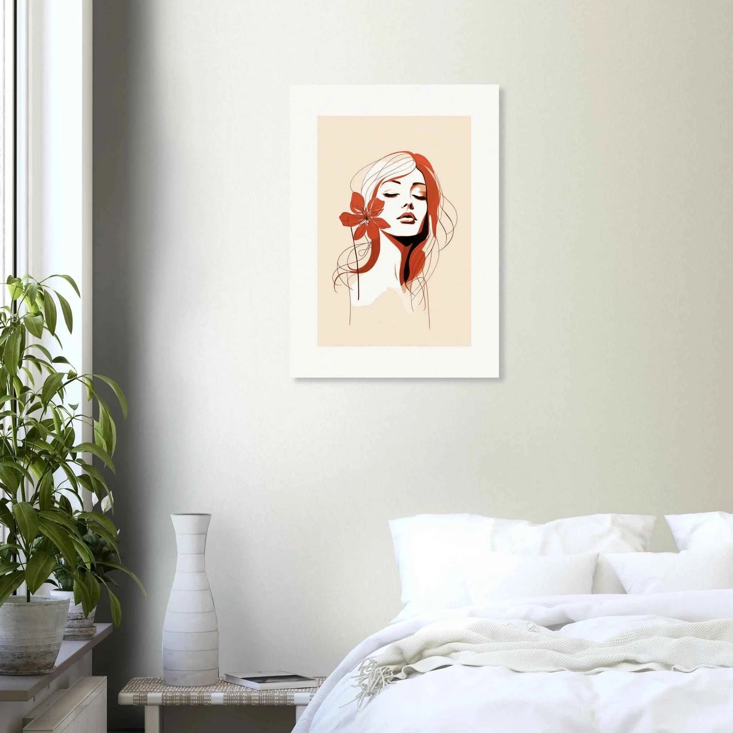 Serene Bloom Portrait Print