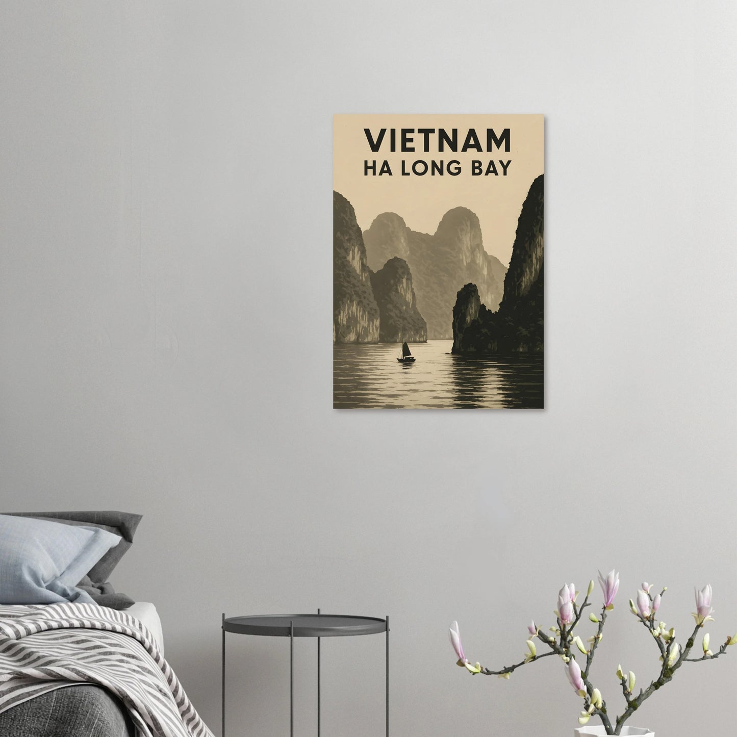 Vietnam Ha Long Bay Poster – Vintage Travel Wall Art - Canvasero