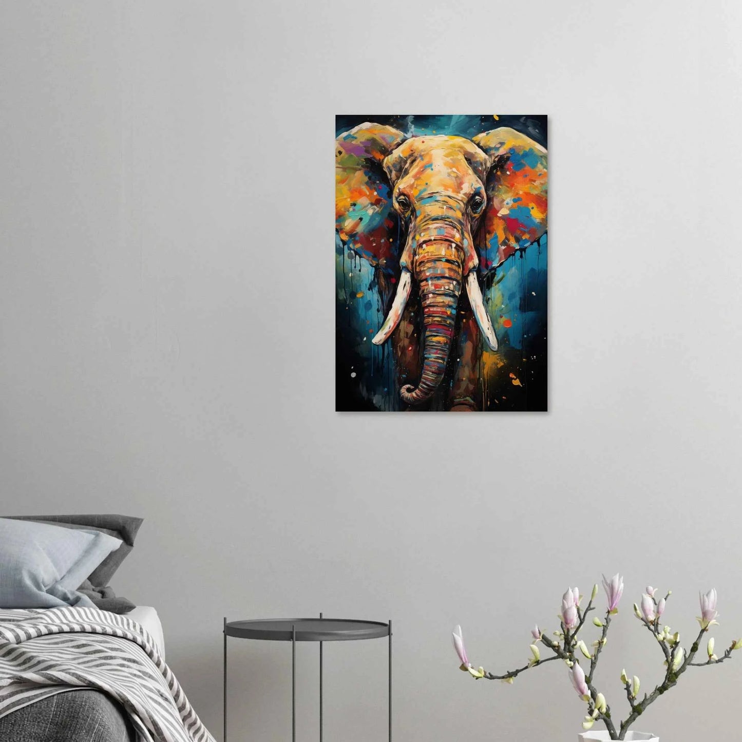 Elephant Pop Art Canvas Print