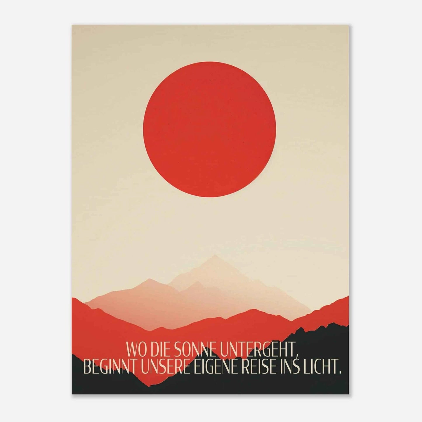 Sonnenuntergang Kunstdruck